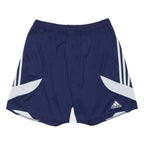 ADIDAS Mens Shorts Navy Blue & White Sports Casual L W29 Lightweight