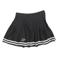ZOOZATZ Womens Black & White Pleated Short Polyester Blend Skirt M Schoolwear