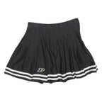 ZOOZATZ Womens Black & White Pleated Short Polyester Blend Skirt M Schoolwear