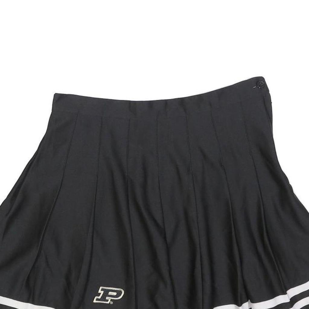 ZOOZATZ Womens Black & White Pleated Short Polyester Blend Skirt M Schoolwear