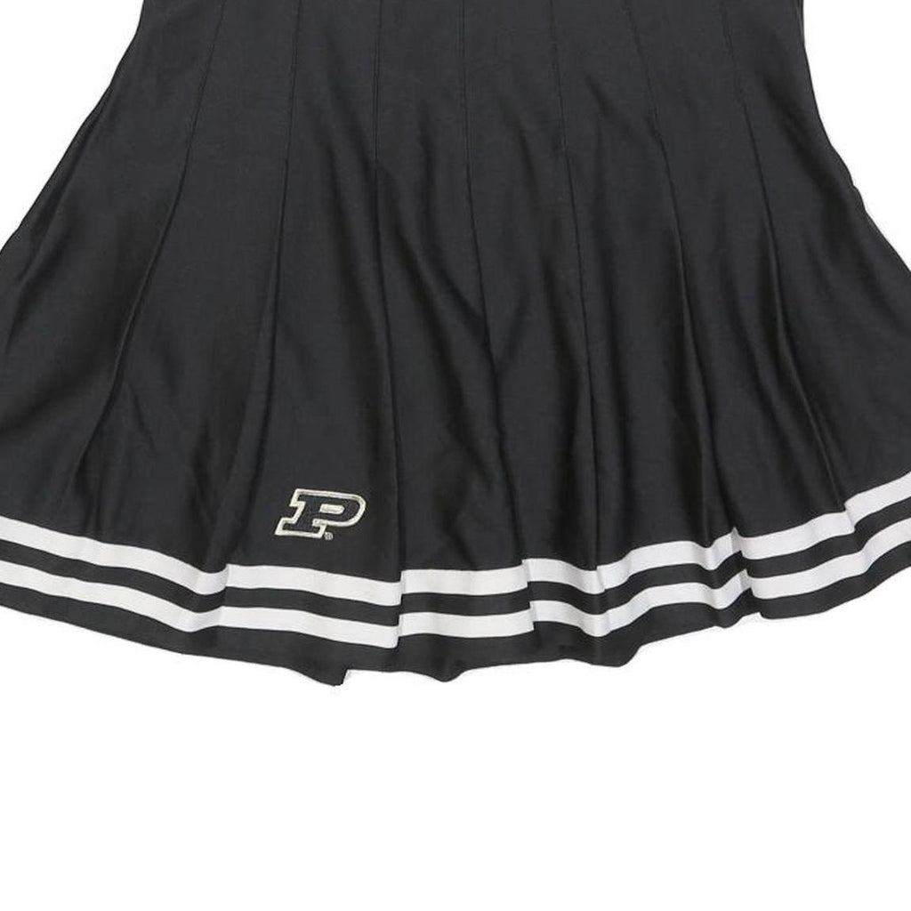 ZOOZATZ Womens Black & White Pleated Short Polyester Blend Skirt M Schoolwear