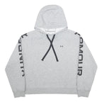 UNDER ARMOUR Womens Grey Hoodie XL Cotton Blend Lightweight Sports Style