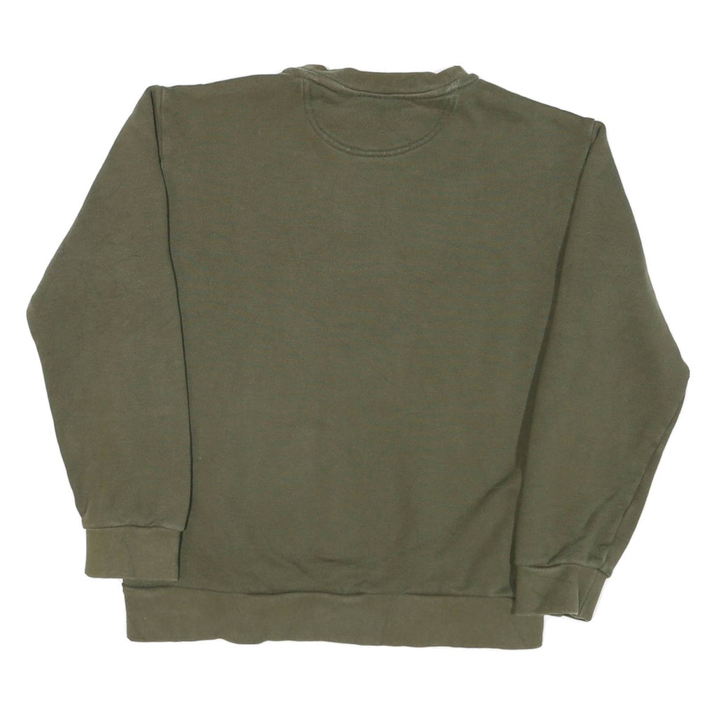 ADIDAS Mens Green Crew Neck S Sweatshirt Cotton Blend Casual Pullover