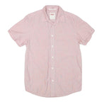 LEVI'S Mens Pink Short Sleeve Shirt S Casual Cotton Summer Button Down