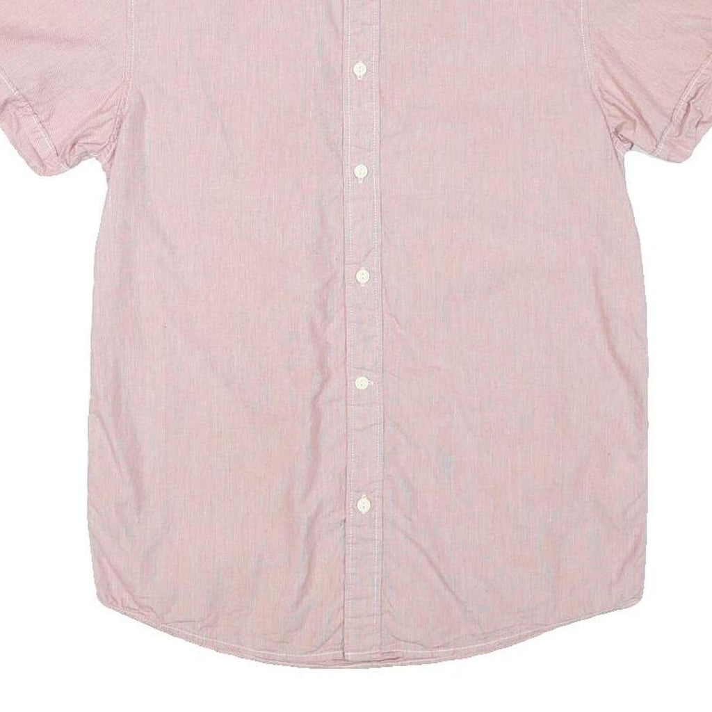 LEVI'S Mens Pink Short Sleeve Shirt S Casual Cotton Summer Button Down