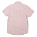 LEVI'S Mens Pink Short Sleeve Shirt S Casual Cotton Summer Button Down