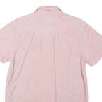 LEVI'S Mens Pink Short Sleeve Shirt S Casual Cotton Summer Button Down