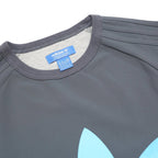 ADIDAS Mens Grey Crew Neck XS Sweater Polyester Logo Casual Pullover Sweatshirt