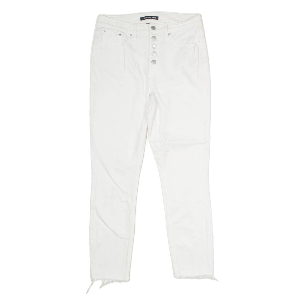 CALVIN KLEIN JEANS Womens Jeans White Regular Skinny W29 L26