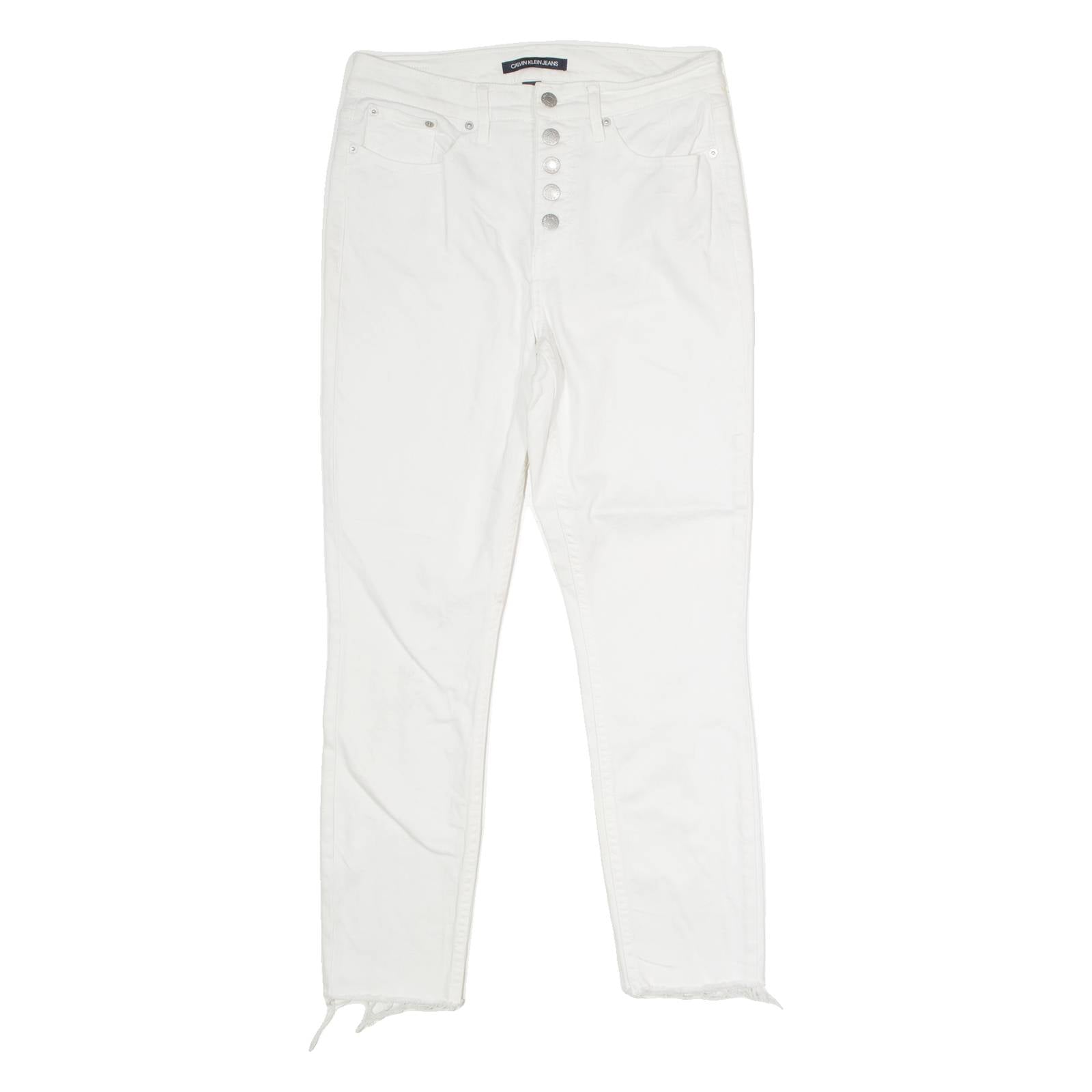 CALVIN KLEIN JEANS Womens Jeans White Regular Skinny W29 L26