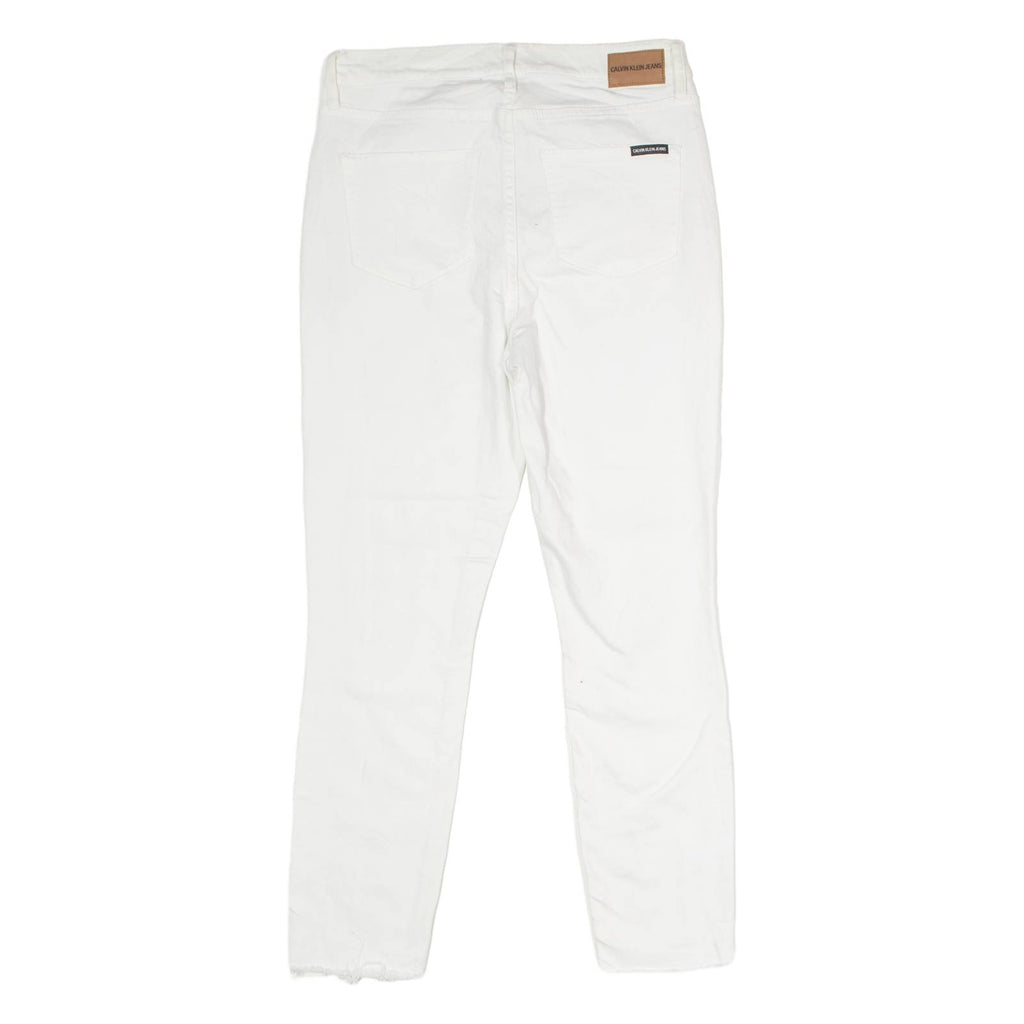 CALVIN KLEIN JEANS Womens Jeans White Regular Skinny W29 L26