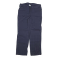 CARHARTT Womens Regular Fit Cotton Blend Navy Blue Trousers W36 L32 Workwear Zip