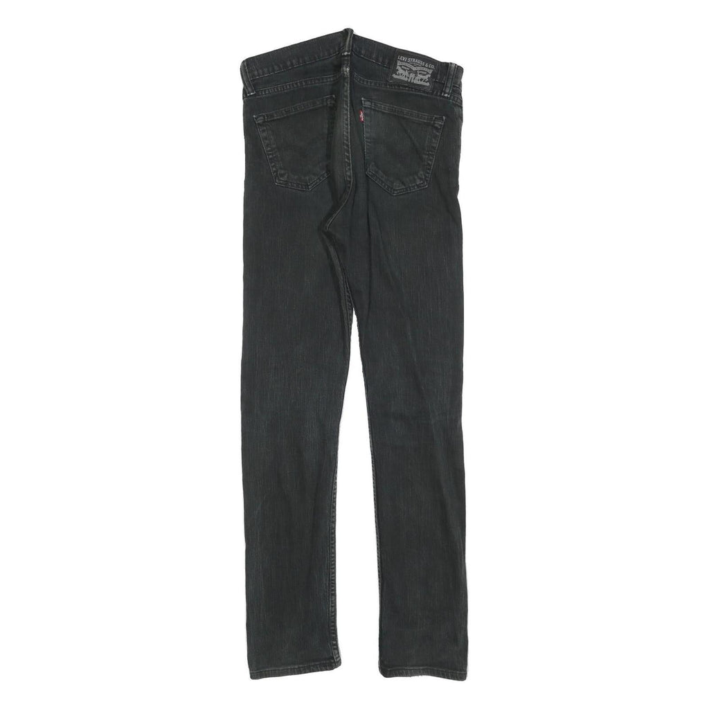 LEVI'S Mens Jeans Black Slim Skinny Denim W30 L32 Zip Cotton Blend Straight