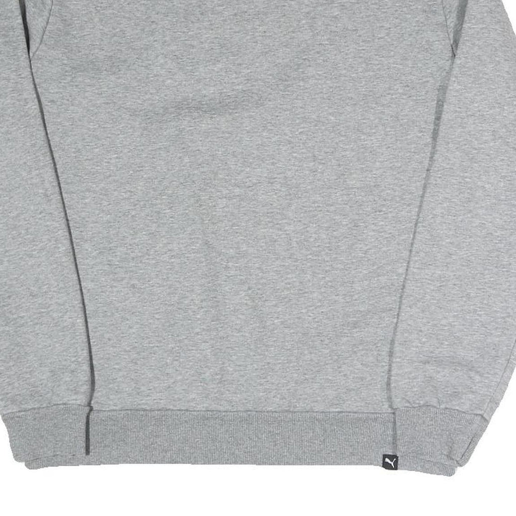 PUMA Mens Grey Cotton Blend Crew Neck M Logo Sweatshirt Casual