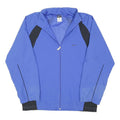 NIKE Mens Blue & Black Zip Up Regular Fit Polyester Blend Jacket L Sport Casual
