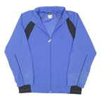 NIKE Mens Blue & Black Zip Up Regular Fit Polyester Blend Jacket L Sport Casual