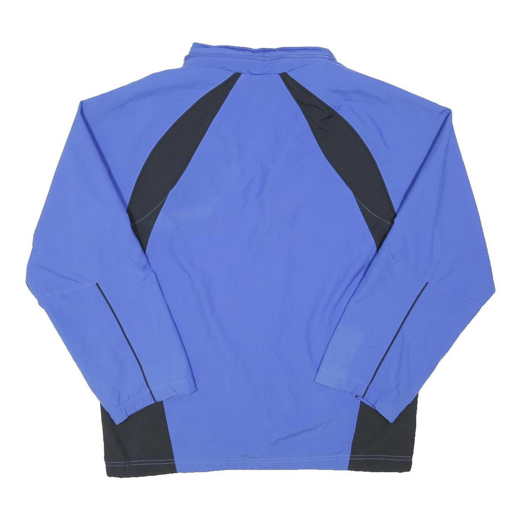 NIKE Mens Blue & Black Zip Up Regular Fit Polyester Blend Jacket L Sport Casual