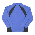NIKE Mens Blue & Black Zip Up Regular Fit Polyester Blend Jacket L Sport Casual