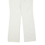CATO Womens Cotton Blend White Regular Fit Straight Trousers W32 L32 Classic