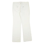 CATO Womens Cotton Blend White Regular Fit Straight Trousers W32 L32 Classic