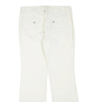 CATO Womens Cotton Blend White Regular Fit Straight Trousers W32 L32 Classic