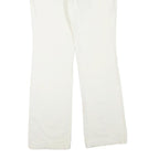 CATO Womens Cotton Blend White Regular Fit Straight Trousers W32 L32 Classic