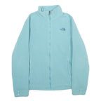 THE NORTH FACE Womens Blue Jacket L Polyester Fleece Outdoor Zip Up Casual