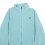 THE NORTH FACE Womens Blue Jacket L Polyester Fleece Outdoor Zip Up Casual