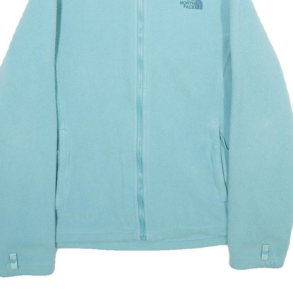 THE NORTH FACE Womens Blue Jacket L Polyester Fleece Outdoor Zip Up Casual