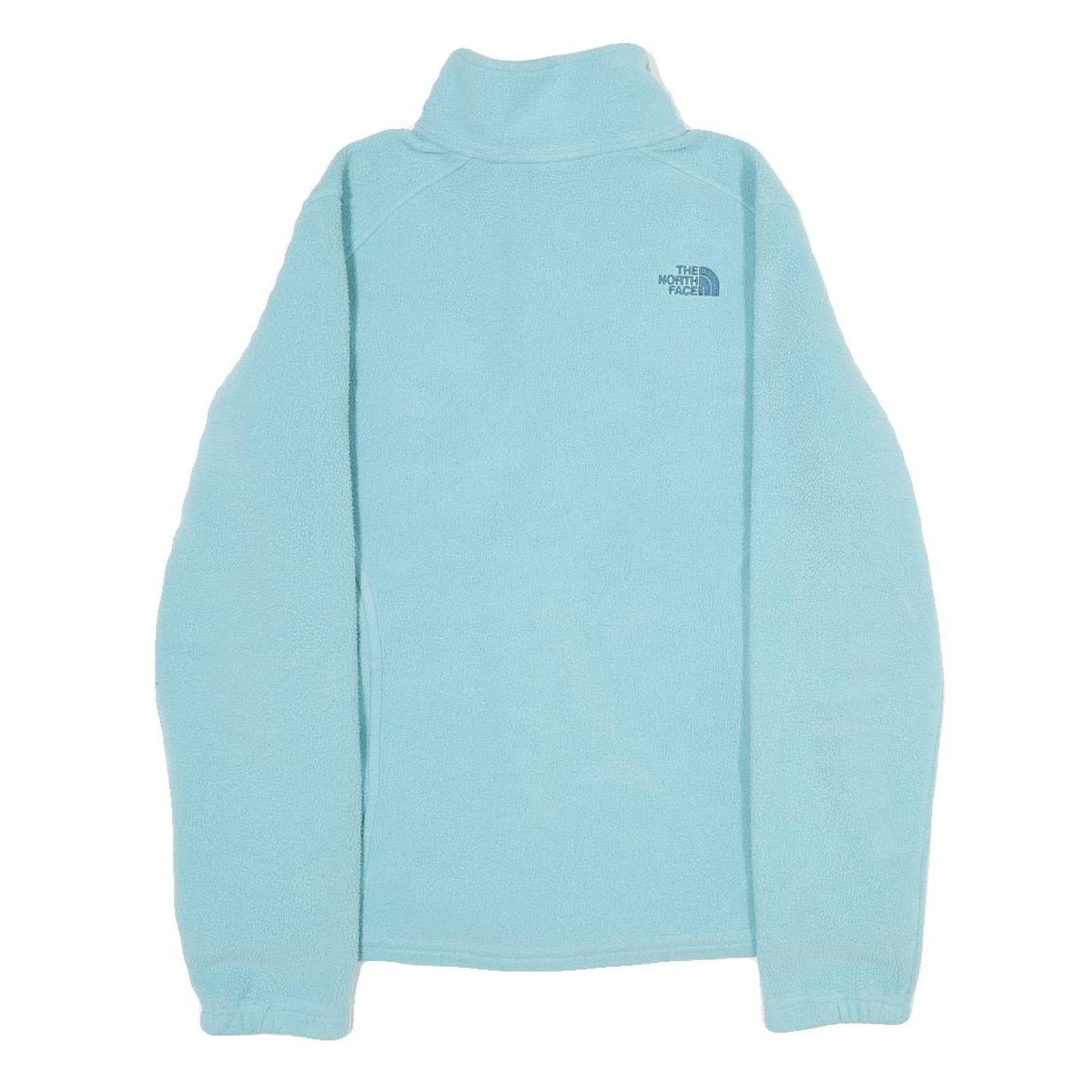 THE NORTH FACE Womens Blue Jacket L Polyester Fleece Outdoor Zip Up Casual