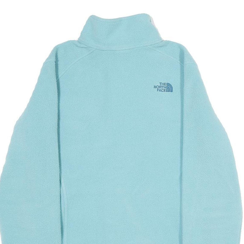 THE NORTH FACE Womens Blue Jacket L Polyester Fleece Outdoor Zip Up Casual