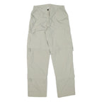 RODEO Womens Polyester Blend Beige Regular Fit Cargo Trousers W27 L31 Outdoor