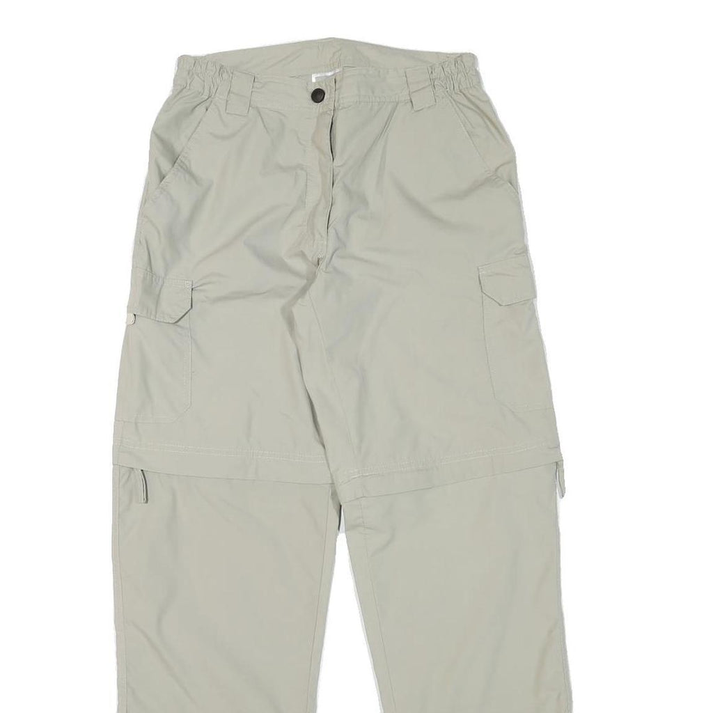 RODEO Womens Polyester Blend Beige Regular Fit Cargo Trousers W27 L31 Outdoor