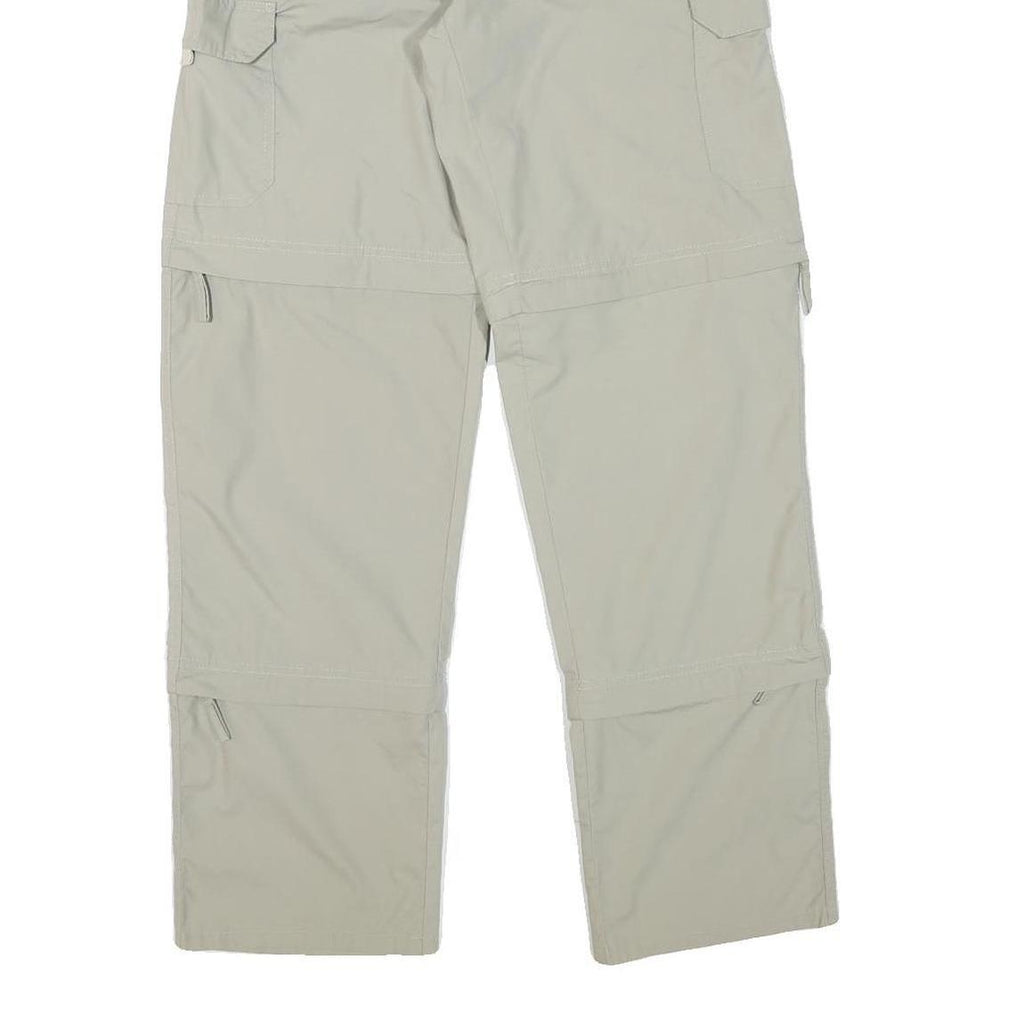 RODEO Womens Polyester Blend Beige Regular Fit Cargo Trousers W27 L31 Outdoor