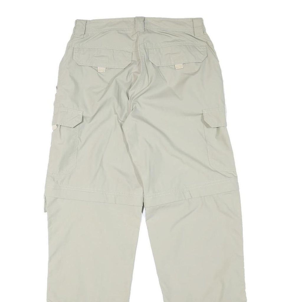 RODEO Womens Polyester Blend Beige Regular Fit Cargo Trousers W27 L31 Outdoor