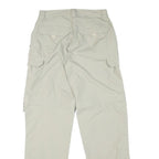 RODEO Womens Polyester Blend Beige Regular Fit Cargo Trousers W27 L31 Outdoor