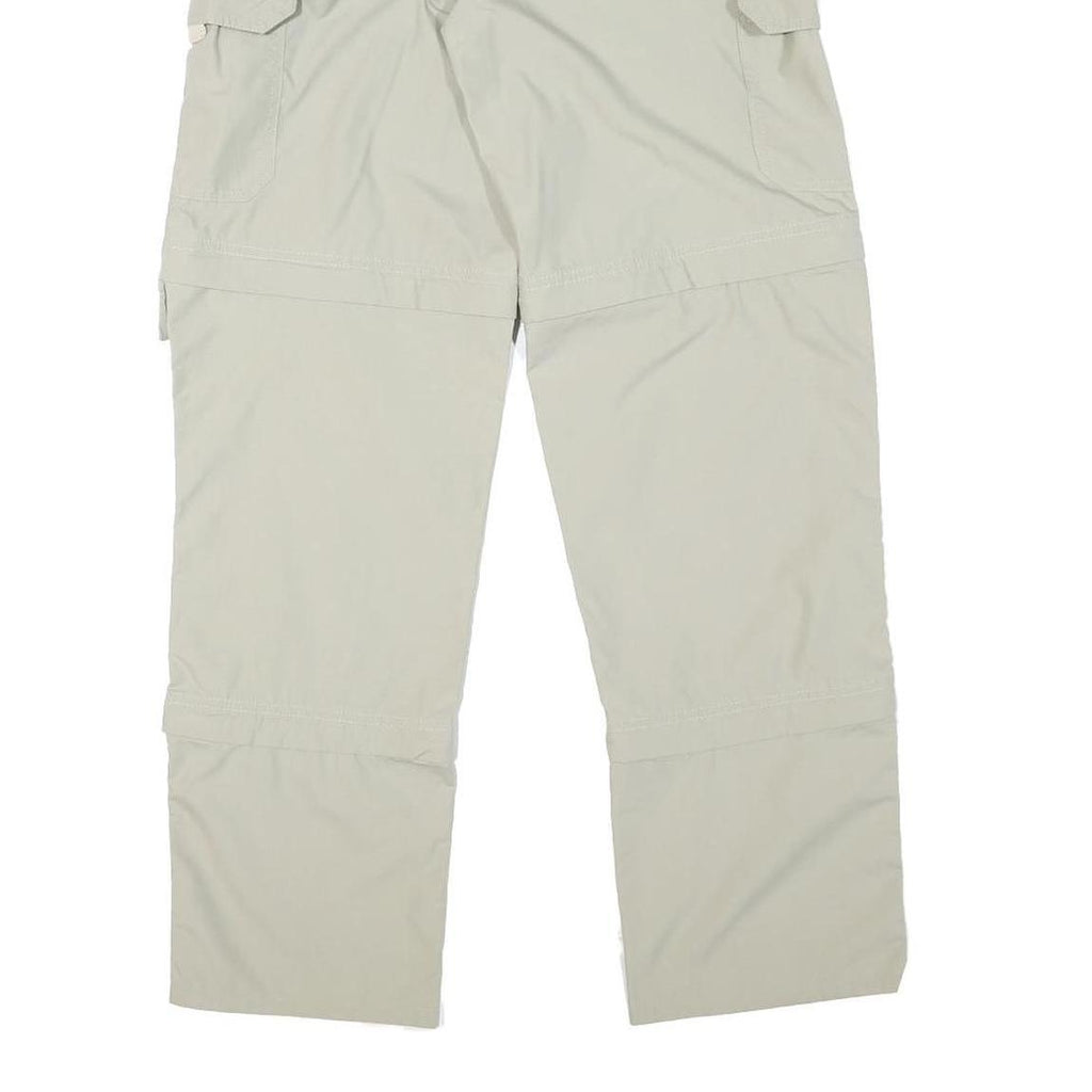 RODEO Womens Polyester Blend Beige Regular Fit Cargo Trousers W27 L31 Outdoor