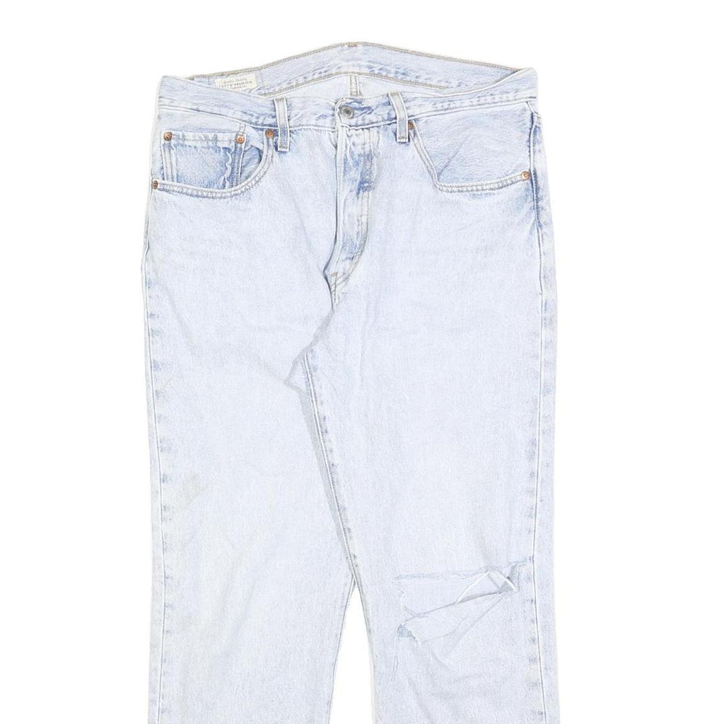 LEVI'S 501 BIG E Womens Jeans Blue Regular Straight Denim Light W33 L28 Classic