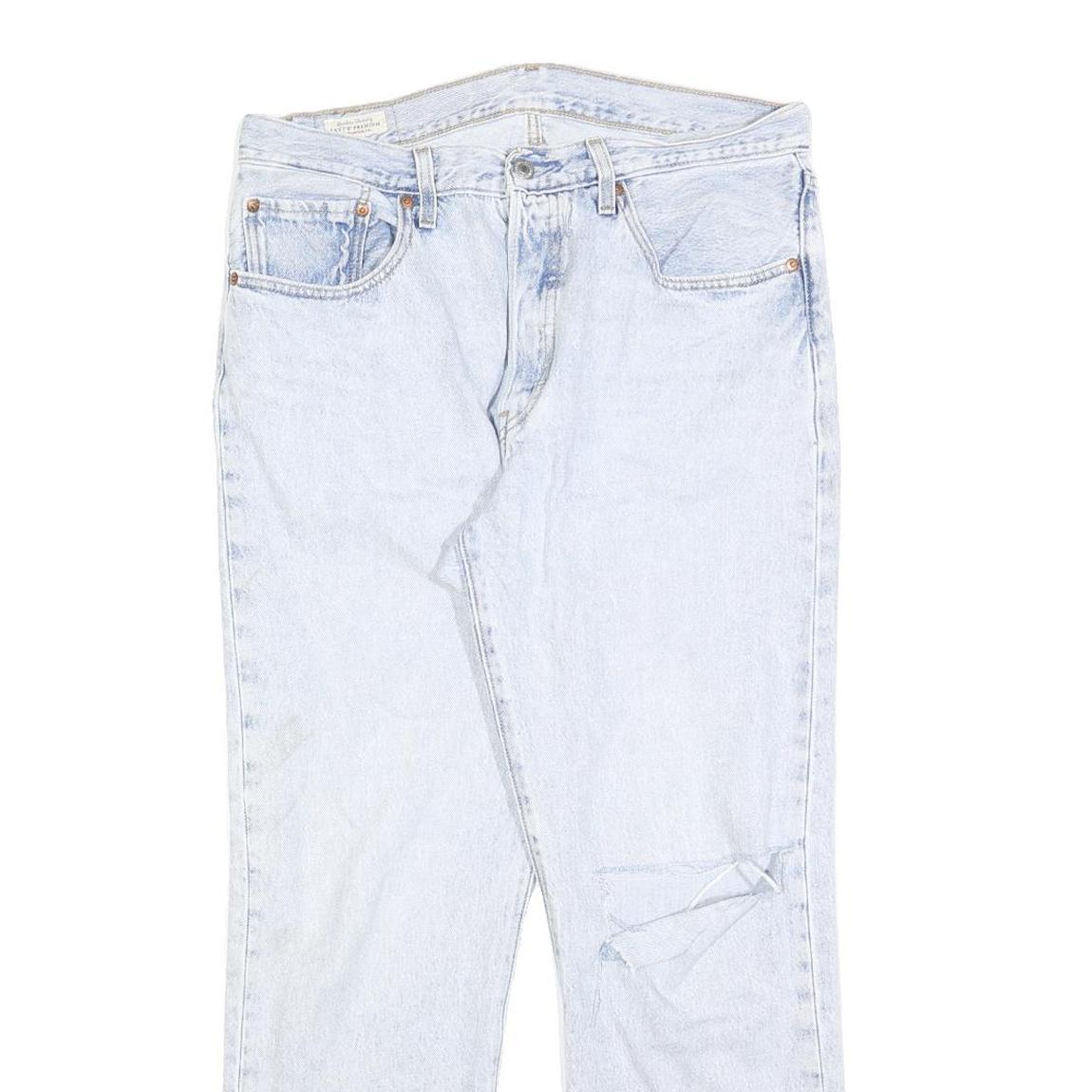 LEVI'S 501 BIG E Womens Jeans Blue Regular Straight Denim Light W33 L28 Classic