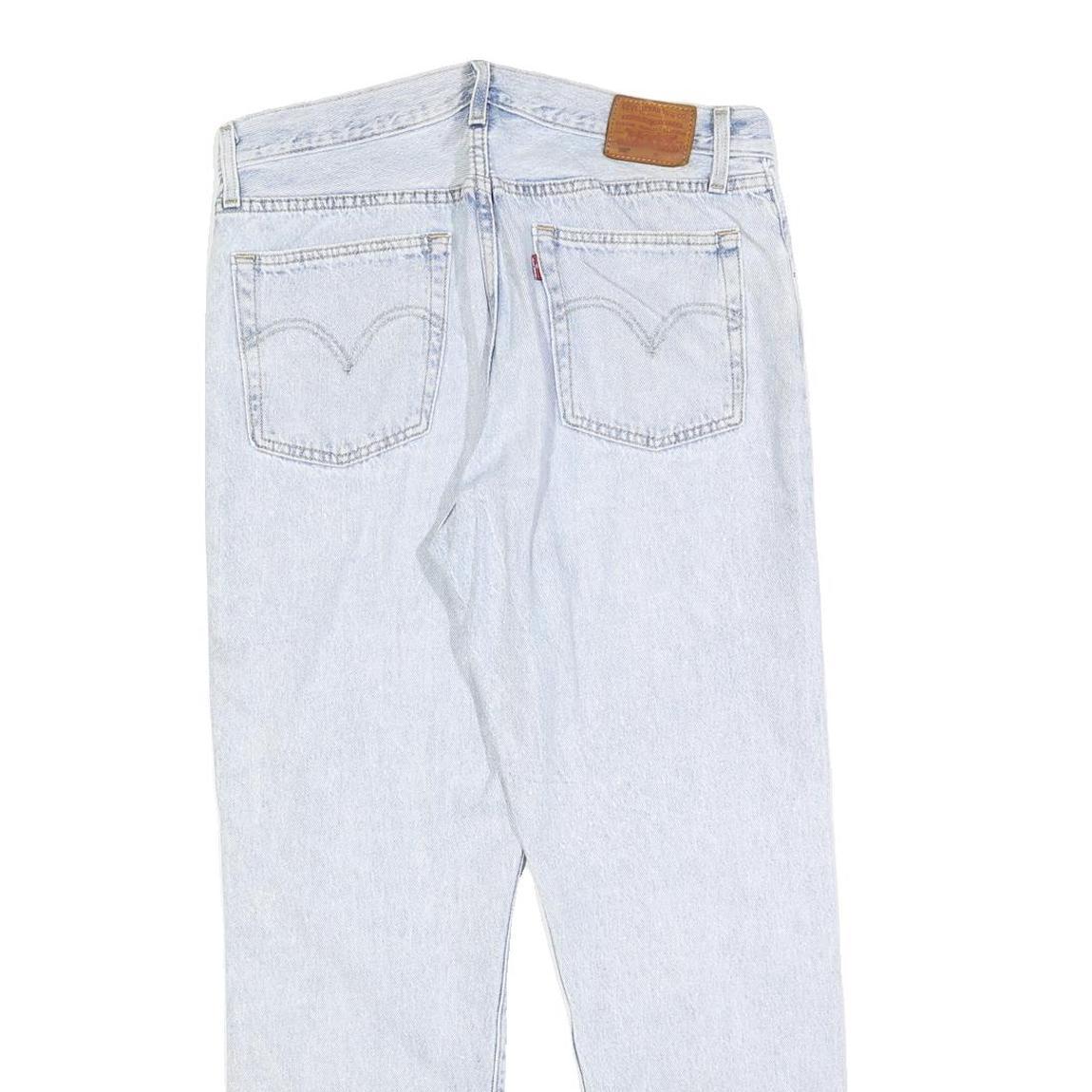 LEVI'S 501 BIG E Womens Jeans Blue Regular Straight Denim Light W33 L28 Classic