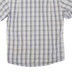 MAMMUT Mens Blue & Cream Check Shirt M Short Sleeve Casual Outdoors