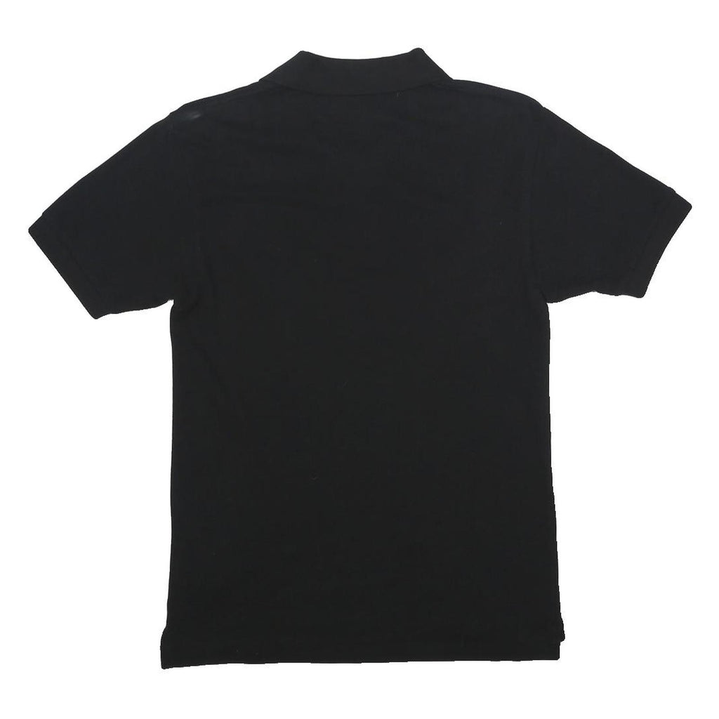 COMME DES GARCONS PLAY Mens Black Cotton Short Sleeve S Heart Logo Polo Shirt