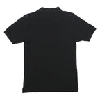 COMME DES GARCONS PLAY Mens Black Cotton Short Sleeve S Heart Logo Polo Shirt
