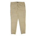 CLOCKHOUSE Mens Slim Beige Cargo Trousers W36 L31 Drawstring Cotton Blend