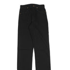 WRANGLER Womens Regular Black Denim Jeans W26 L36 Classic Zip Cotton Blend