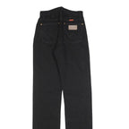 WRANGLER Womens Regular Black Denim Jeans W26 L36 Classic Zip Cotton Blend