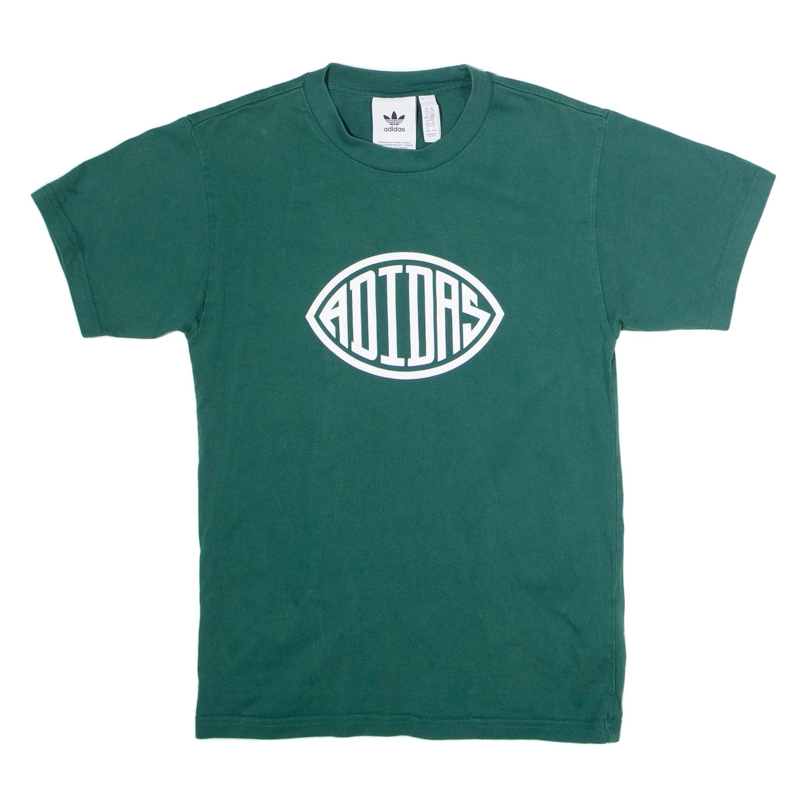 ADIDAS ORIGINALS Mens T-Shirt Green Crew Neck XXS