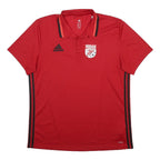 ADIDAS Mens Red WEESEN Logo Polo T-Shirt XL Short Sleeve Collared Sportswear