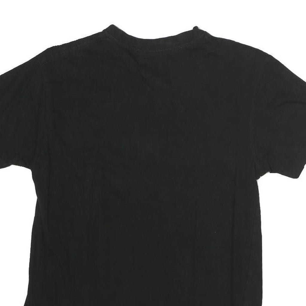 ADIDAS Womens Black Cotton Graphic T-Shirt S Short Sleeve Crew Neck Logo