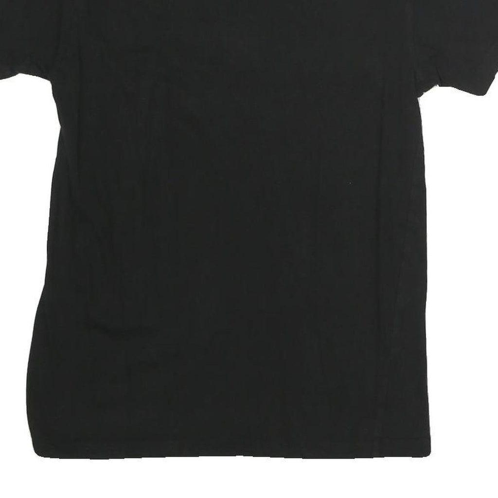 ADIDAS Womens Black Cotton Graphic T-Shirt S Short Sleeve Crew Neck Logo